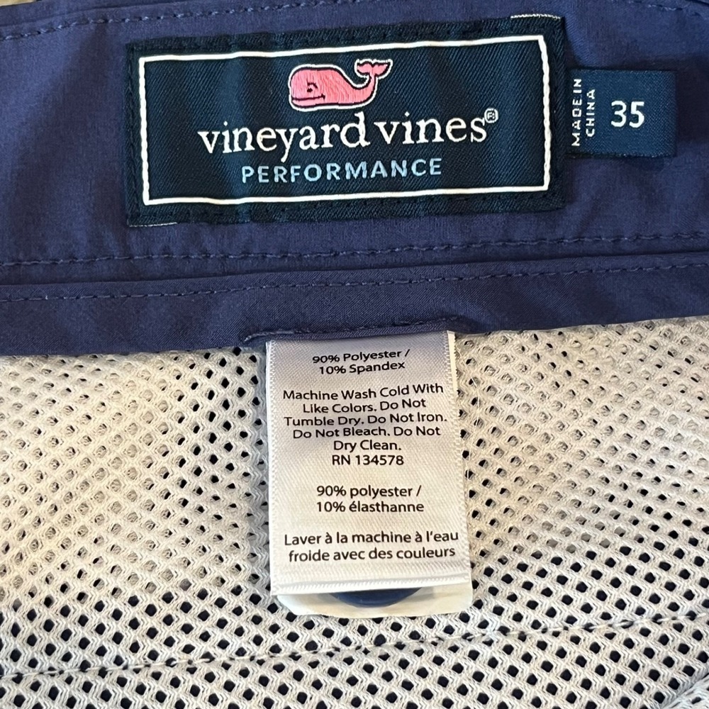 Lot of 3 Vineyard Vines Breaker Shorts Mens 35 Blue Gray Indigo 8" Performance - Picture 12 of 16